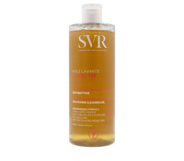 SVR TOPIALYSE HUILE LAVANTE 400 ML – vaj pastrues trupi për lëkurë të thatë dhe atopike