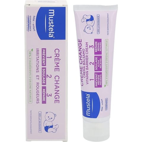 MUSTELA CREME POUR LE CHANGE 1 2 3  100ML