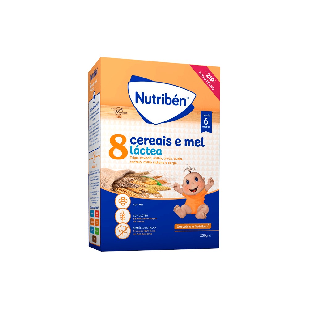 NUTRIBEN 8 CEREALE MIEL LACTEA 250G
