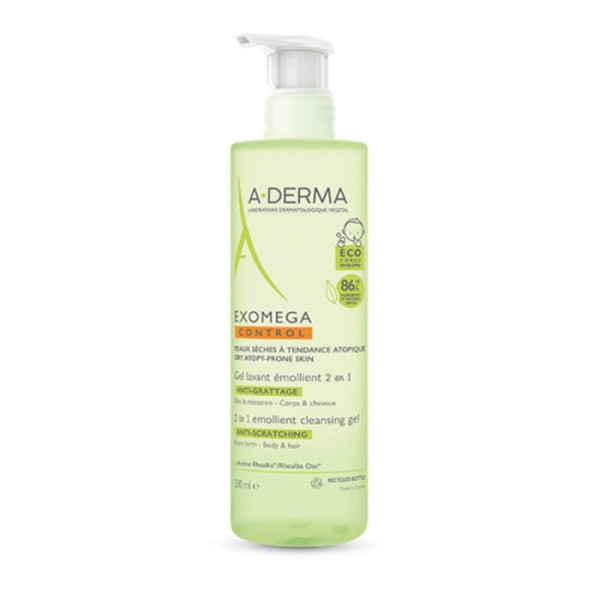 AD EXOMEGA CONTROL GEL LAVANT EMOLLIENT 2 EN 1   500ML