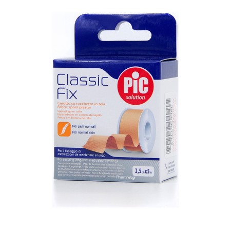 Pic Classic Fix Cerotto në Rocchetto në Tela 2,5cm x 5m