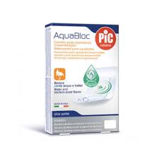 PIC AQUABLOC STERILE 10X8CM X5 COPË