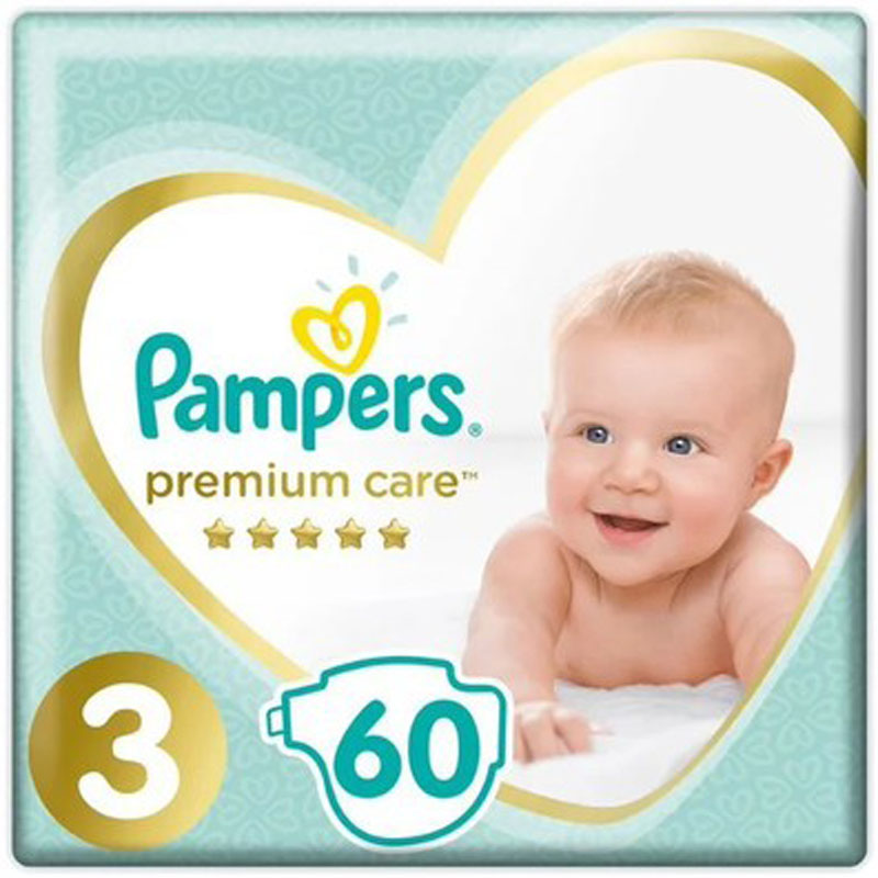 PAMPERS Premium Care 3 (6-10kg) 60 cp