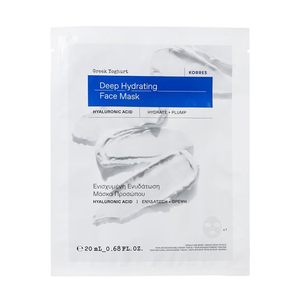 korres yogurt sheet face mask 1 cope