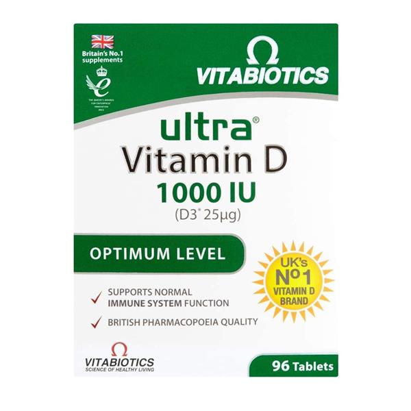 Vitabiotics Ultra Vitamin D 25μg, 96tabs
