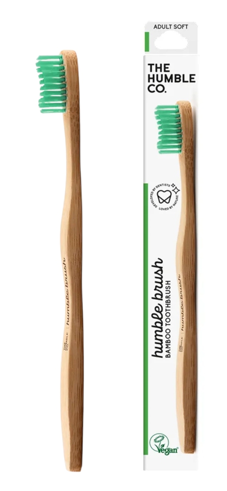 The Humble co. Humble Brush Adult – Green Soft Bristles