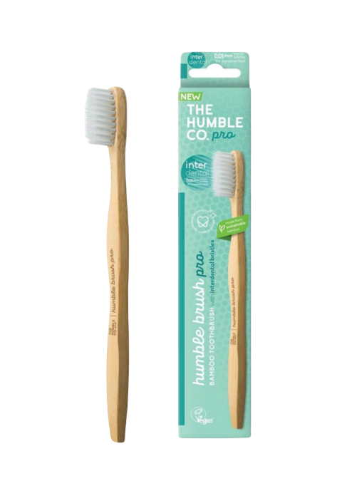 THE HUMBLE CO. HUMBLE BRUSH ADULT SOFT BLUE – furçë dhëmbësh bambuje për të rritur, peri të buta