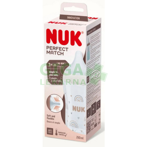NUK shishe plastike perfect match sil 260ml temp control