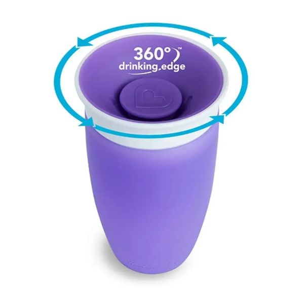 Munchkin sippy cup 295ml purple