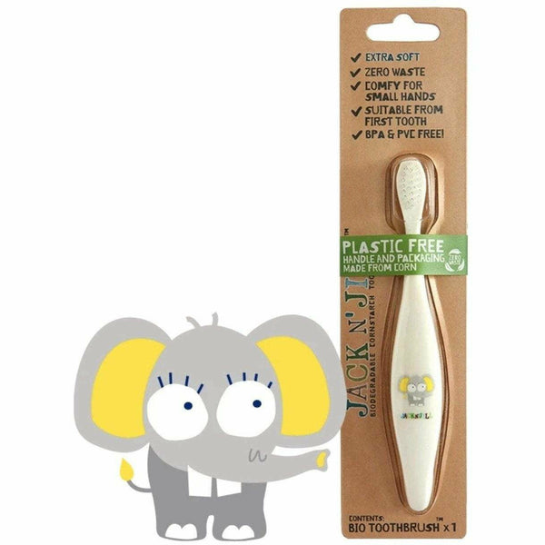 JACK N' JILL BIO TOOTHBRUSH - ELEPHANT