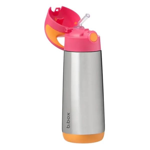 b.box Insulated drink bottle 500ml strawberry shake