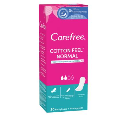 Carefree Cotton Feel Normal Fresh Scent 20