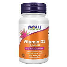 Now Foods Vitamin D3-2,500 IU 180 Softgel