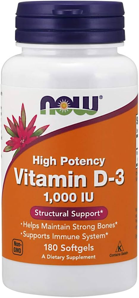 NOW Vitamin D3 1000 IU Softgels