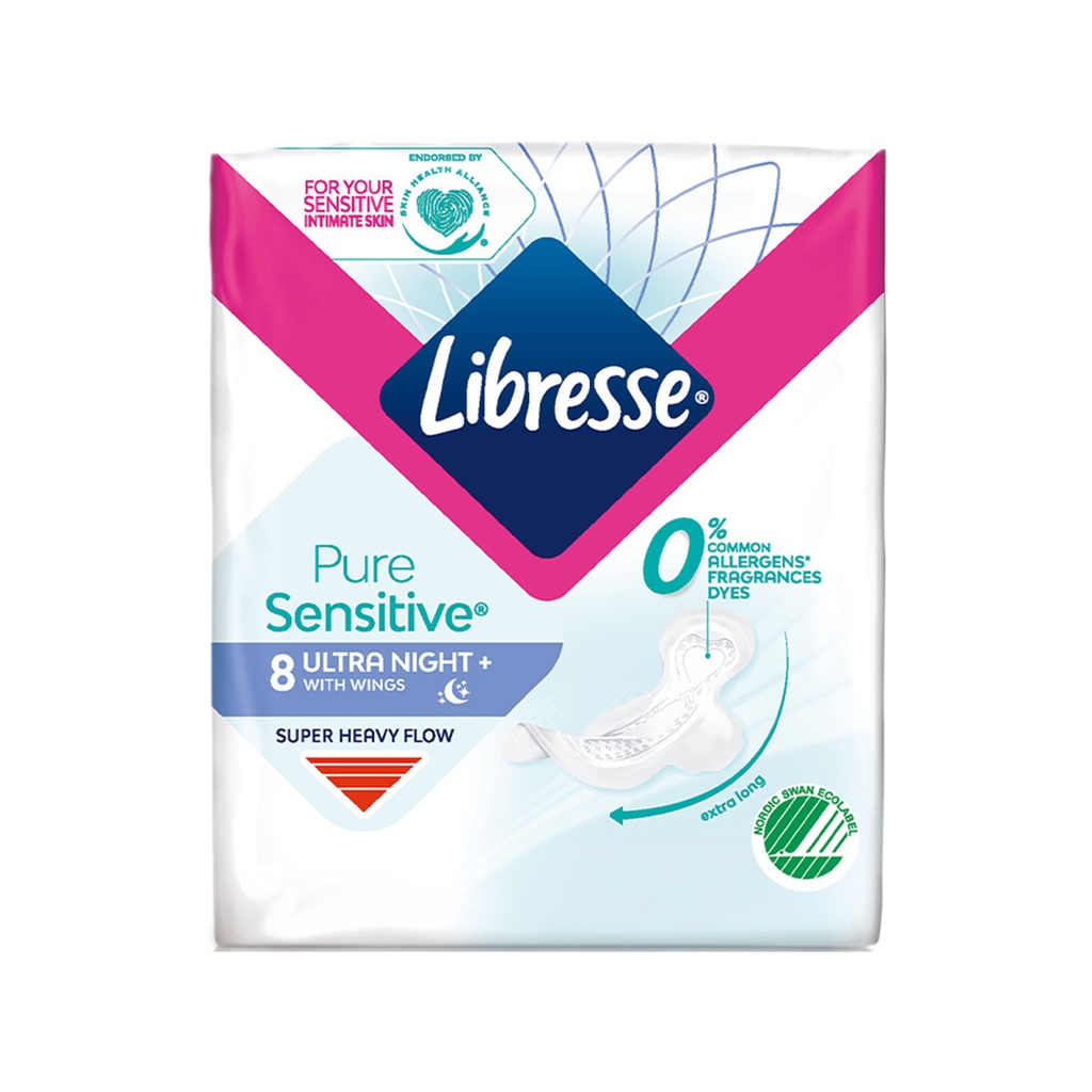 Libresse pure sensitive super heavy flow x8