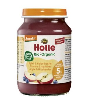 Holle Bio apple/blueberries 190g