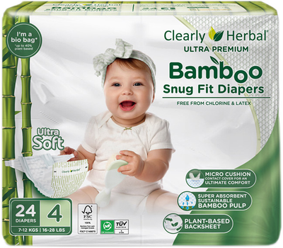 Bamboo Snug Fit Diapers nr 4