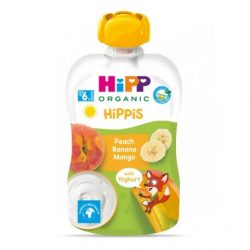 HiPP PJESHKE, BANANE, MANGO, KOS 100GR