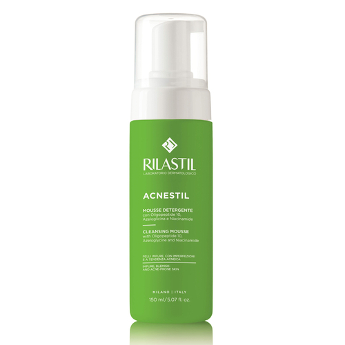 RILASTIL ACNESTIL MOUSSE 165 ML – shkumë pastruese për lëkurë mikse, të yndyrshme dhe akneike