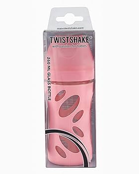 Twistshake Anti-Colic Glass Bottle 260ml Pink