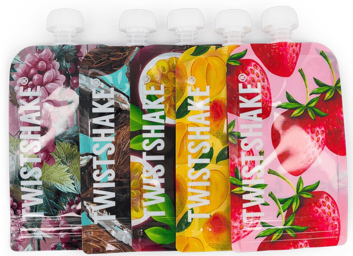 Twistshake 5x Squeeze Bag 220ml Fruit