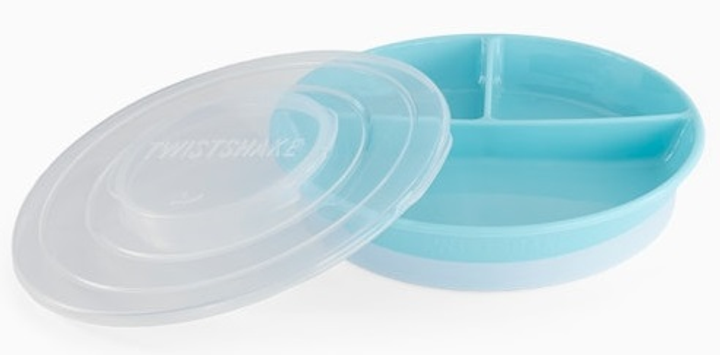 Twistshake Divided Plate 6+m Pastel Blue