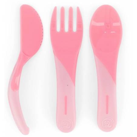 Twistshake Learn Cutlery 6+m Pastel Pink