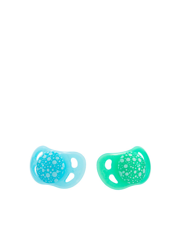 Twistshake 2x Pacifier 0-6m Pastel Blue Green