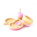NATURAL BAMBOO Duck combo in Pink