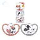 NUK cuço Silicone „Space Mickey” 0-6 m (2 copë)