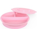Twistshake Divided Plate 6+m Pastel Pink